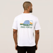 エメラルド島ピックボール干潟。T-シャツ Tシャツ (裏面フル)