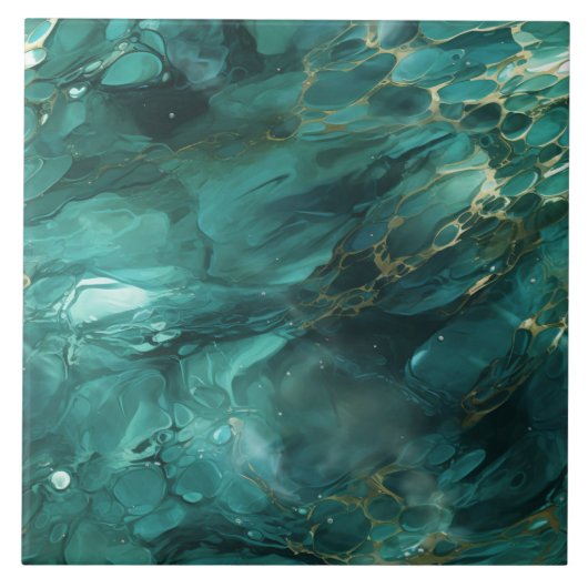 エメラルド川、超現実的、シームレス タイル (正面)