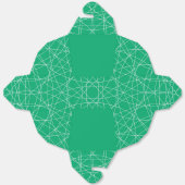 エメラルド抽象芸術ラインアートフェイスボックス – カスタマイズ可能 フェイバーボックス (見開き)