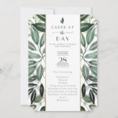 エメラルド森林金縁の軍務命令 招待状 (正面)