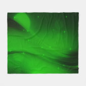 エメラルド波 フリースブランケット (正面(横))