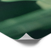 エメラルド流体ダイナミクススプラッシュポスター ポスター (角)