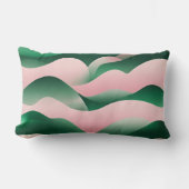 エメラルド海のAIアート ランバークッション (正面)