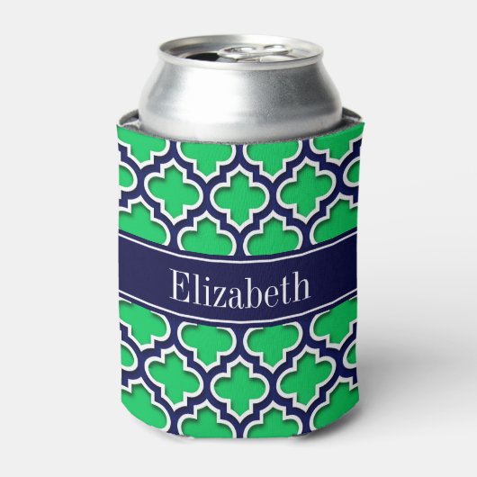 エメラルド海軍モロッコ#5DS海軍の名前モノグラム 缶クーラー (缶正面)