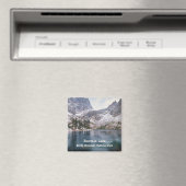 エメラルド湖ロッキーマウンテン国立公園の雪 マグネット (インサイチュ (食洗機))