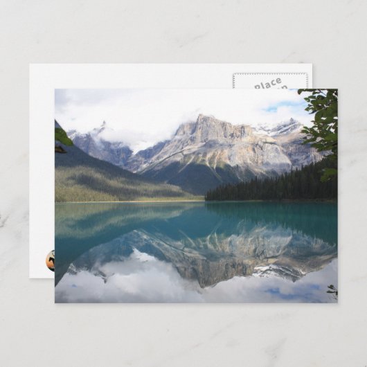 エメラルド湖,ブリティッシュコロンビア,カナダ ポストカード (正面/裏面)
