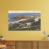 エメラルド湾上空 キャンバスプリント (インサイチュ (リビング))