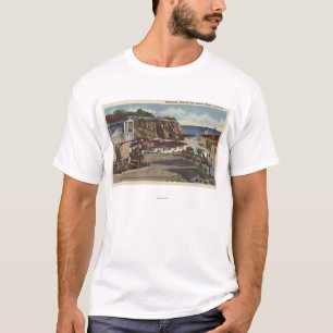 エメラルド湾及び住宅の眺め Tシャツ