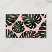 エメラルド熱帯QRコードRSVPの結婚ウェブサイト エンクロージャーカード (裏面)