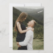 エメラルド素朴の結婚写真 セーブザデート (裏面)