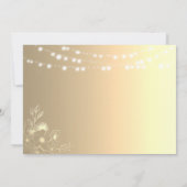 エメラルド素朴グリーンウェディング日付を保存 セーブザデート (裏面)