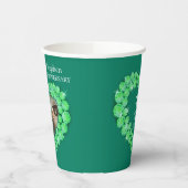 エメラルド結婚のアニバーサリーグリーンパーティー紙カップ 紙コップ (左)