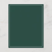 エメラルド結婚の写真サンキューカード (裏面)