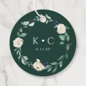 エメラルド結婚グリーンエレガントリー フェイバータグ (正面)