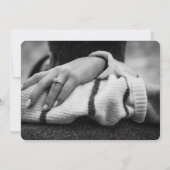 エメラルド結婚グリーン金ゴールドの4枚の写真 セーブザデート (裏面)