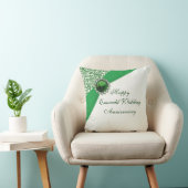 エメラルド結婚ズ記念日装飾用クッション クッション (椅子)