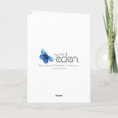 エメラルド結婚記念日両親写真カード カード (裏面)