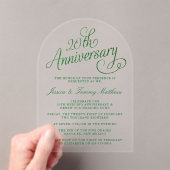 エメラルド結婚20周年記念 アクリル招待状 (インサイチュ (ポータブル))