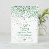 エメラルド結婚20周年記念 招待状 (スタンド正面)