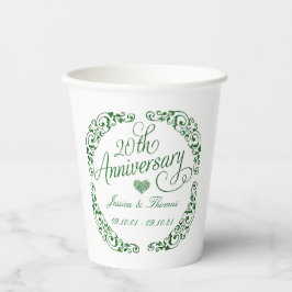 エメラルド結婚20周年記念 紙コップ