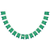 エメラルド結婚55周年記念のカスタム写真 バンティングフラッグ (全)