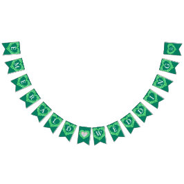 エメラルド結婚55周年記念のカスタム写真 バンティングフラッグ