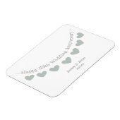 エメラルド結婚55周年記念バント マグネット (左側)