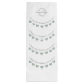 エメラルド結婚55周年記念バント ワインギフトバッグ (裏面)