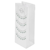 エメラルド結婚55周年記念バント ワインギフトバッグ (正面アングル)