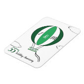 エメラルド結婚55周年記念ホットエアバルーン マグネット (左側)