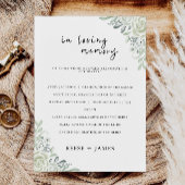 エメラルド結婚・グリーンの愛する記憶のサインは 招待状