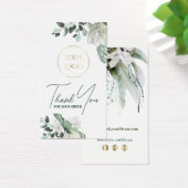 エメラルド緑の白い花のパッケージのインサート (デスク)