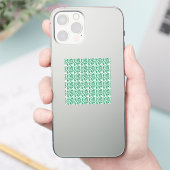 エメラルド職人風ラグジュアリーパターンデザイン シール (スマートフォン)