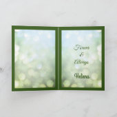 エメラルド記念日の夫グリーティングカード。 カード (内部)