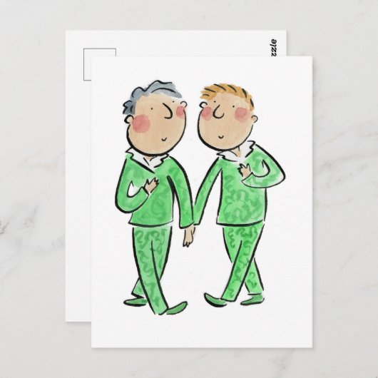 エメラルド記念日 ポストカード (正面/裏面)