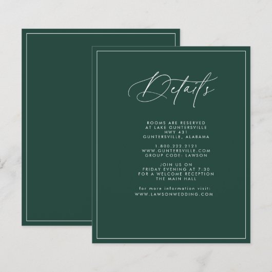 エメラルド詳細カード (正面/裏面)