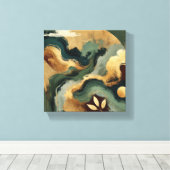 エメラルド調和 キャンバスプリント (インサイチュ (ウッドフロア))