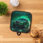 エメラルド転が 鍋敷き (トップダウン)