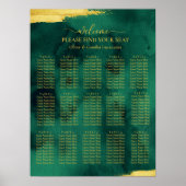 エメラルド金ゴールドの席のポスターを見結婚つける ポスター (正面)