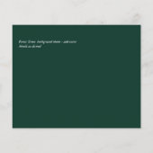 エメラルド金ゴールドアゲート – 結婚式DATE予算を保存 チラシ (裏面)