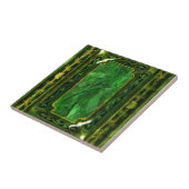 エメラルド金ゴールドビクトリアンヴィンテージエレガント タイル (側面)