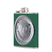 エメラルド20周年記念結婚メダリオン フラスク (左)