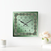 エメラルド20周年記念 スクエア壁時計 (ホーム)