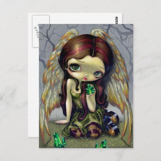 "エメラルド"の郵便はがきとの天使 ポストカード (正面/裏面)