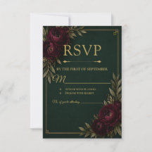 エメラルド エレガンス RSVP カード