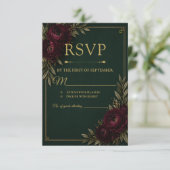エメラルド エレガンス RSVP カード (スタンド正面)
