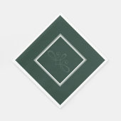 エメラルド+グリーンナプキン スタンダードランチョンナプキン (角)