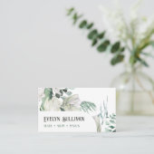 エメラルド・グリーン・ビジネス・カード 名刺 (スタンド正面)