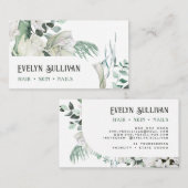 エメラルド・グリーン・ビジネス・カード 名刺 (正面/裏面)