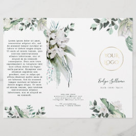 エメラルド・グリーン・ホワイト・フラワーズ・パンフレット